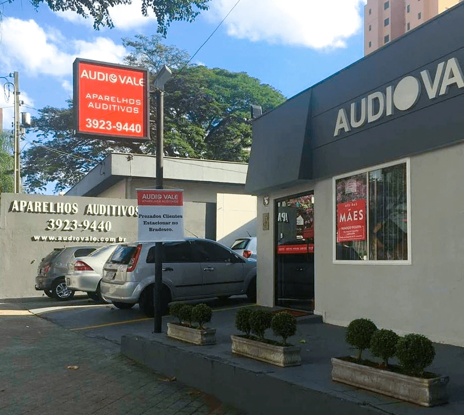 Fachada da Audio Vale
